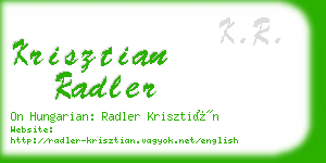 krisztian radler business card